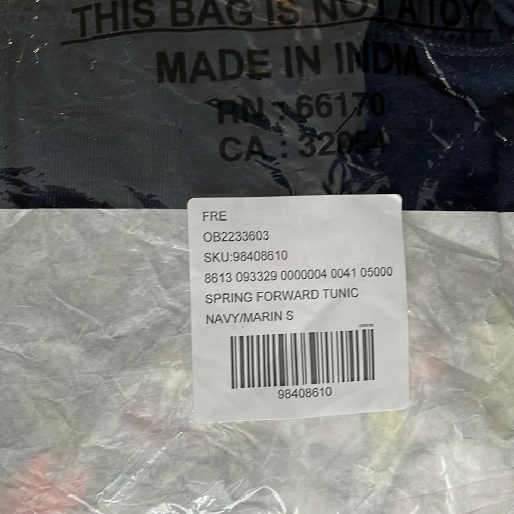 NWT FREE PEOPLE MOVEMENT Spring Forward Tunic In Midnight Navy Combo MSRP $128 - Picture 15 of 16